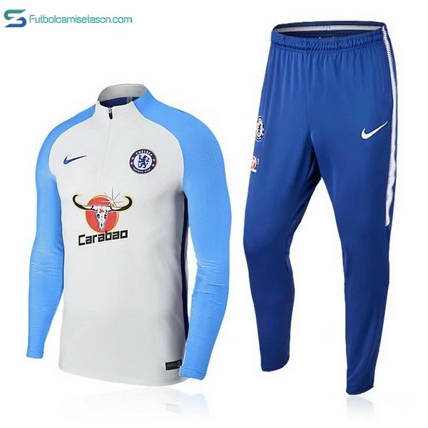 Chandal Chelsea 2017/18 Blanco Azul Claro